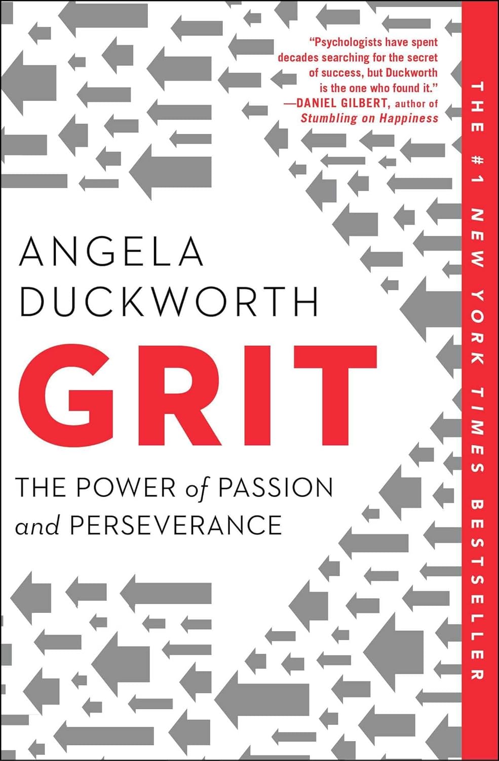 "Grit" by Angela Duckworth book cover