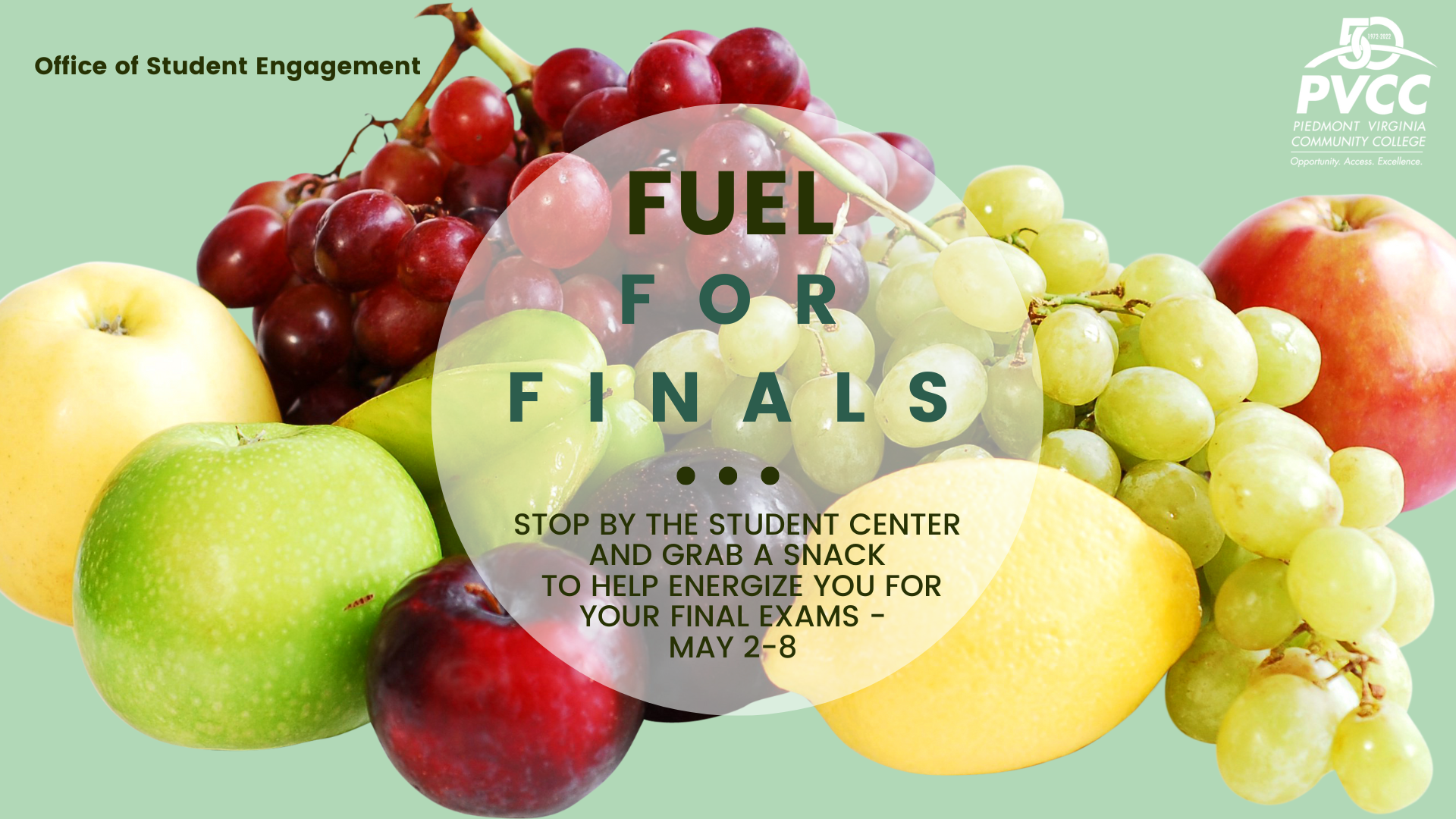 Fuel for Finals Poster