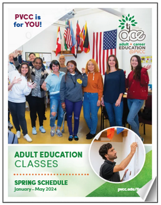 Adult career education diverse class spring 2024 schedule